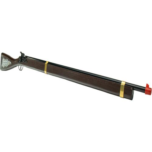 PARRIS CLASSIC QUALITY TOYS EST. 1936 Kentucky Rifle - Real Wood & Steel Single, Shot Cap Rifle, Solid One-Piece Wood Stock, Die-Cast Metal, Fires #917 Caps, Great Theatrical Prop, Pre-1898 Design