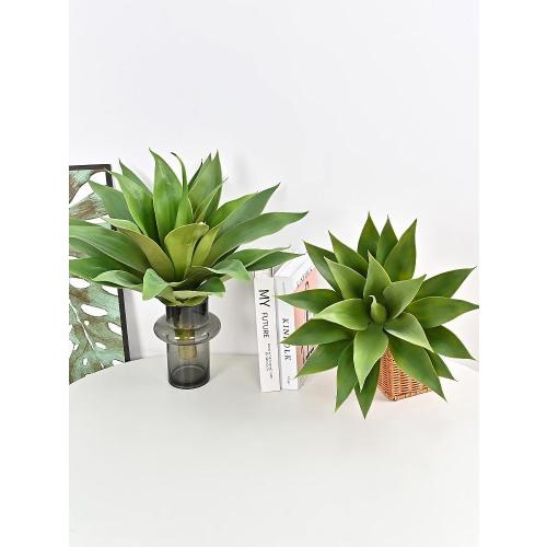 25.6in Artificial Agave Plant Artificial Plants Faux Agave Succulent Plant Fake Agave Plant for Indoor Outdoor Decor, Housewarming Gift(#2)