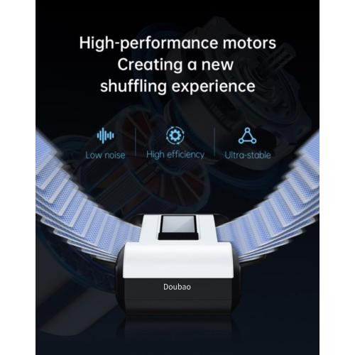 Card Shuffler Automatic 1-2 Deck Electric Shuffling Machine Portable with 2000mAh Rechargeable Battery Low Noise for Cards Game, UNO, Poker, Phase 10, Skip-Bo, Texas Hold'em, Blackjack