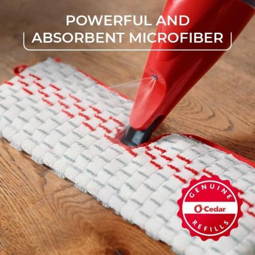 O-Cedar ProMist MAX Microfiber Spray Mop Removes 99% of Bacteria with just Water, Features 1 Extra Refill