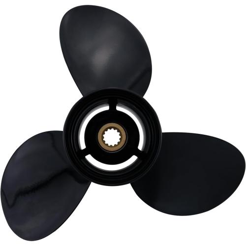 CAPTAIN Boat Propeller fit Johnson Evinrude 40-140 HP Engines, 13 Spline Tooth Outboard Prop, RH, Aluminum, OEM Propellers for 50 60 E-TEC 65 70 75 85 88 90 100 110 112 115 120 125 135 HP