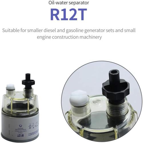 R12T Fuel Filter Water Separator with Nylon Collection Bowl R12T Fuel Filter/Water Separator for Diesel Engine Replaces S3240 R12T 120AT 18-7987 NPT ZG1/4-19
