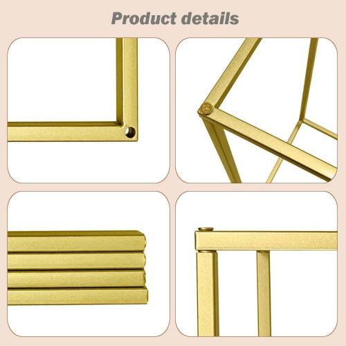 23.6inch 16 pcs Column Vases Gold Centerpieces for Table Metal Flower Stand Wedding Centerpieces Party