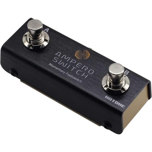 Hotone Dual Footswitch Pedal Momentary 2-Way Pedal Foot Switch Controller Ampero Switch 6.35 mm