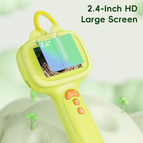 Daxiongmao Borescope Camera with Light for Kids | STEM Science Educational Toy for 4 5 6 7 8 9 10 12 Years Old Boys & Girls | Birthday Gift for Outdoor Adventures & Nature Discovery (Yellow)