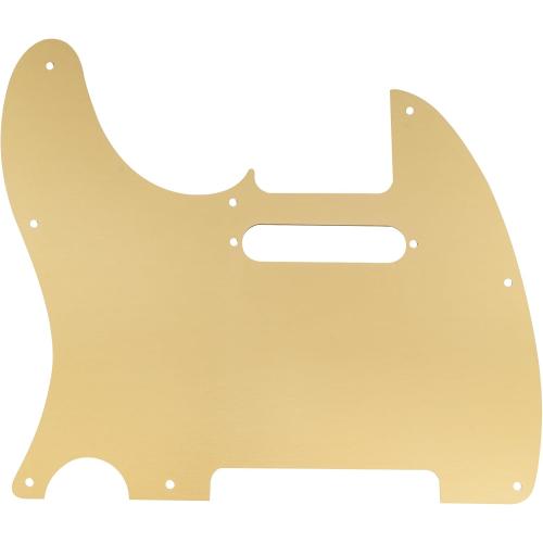 Musiclily Ultra 8 Holes Anodized Aluminum TL Guitar Pickguard, Gold