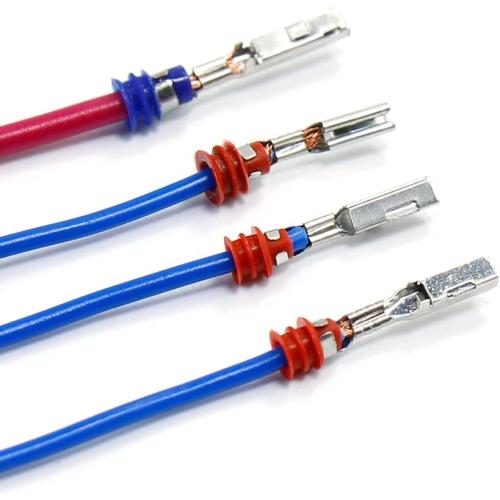 1/1.5/1.8/2.2/2.8/3.5mm Terminal Automotive Connector Car Electrical Wire Removal Non-Insulated Plug Male Female Crimp Pins Connectors Kit Crimped kit Motorcycle Atv set Auto Electric