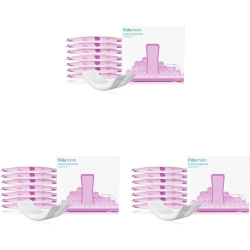 Frida Mom 2-in-1 Postpartum Pads, Absorbent Perineal Ice Maxi Pads, Instant Cold Therapy Packs and Maternity Pad in One (Pack of 3)