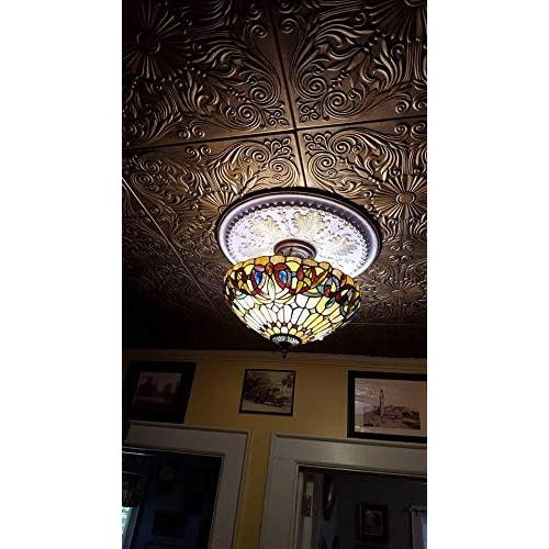Color White Set of 8 A La Maison Ceilings R139 Spanish Silver Foam Glue-up Ceiling Tile (21.6 sq. ft./Case), Pack of 8, Plain White