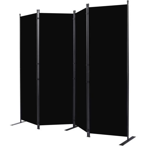 Room Divider 6FT Portable Room Dividers and Folding Privacy Screens, 88'' W Fabric Divider for Room Separation, 4 Panel Partition Room Dividers Screen