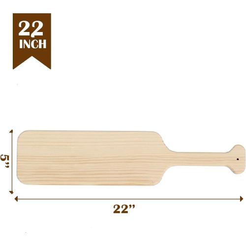 BATTIFE 22inch Greek Sorority Paddle - Unfinished Pine Wooden Frat Paddle, Fraternity Wood Paddles for Arts Crafts