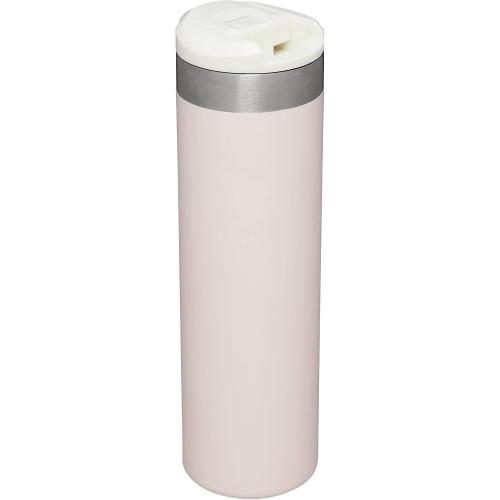 Stanley AeroLight Transit Bottle 20 oz | Locking Drink Through Lid | Leak Resistant Water Bottle or Coffee Travel Mug | Lightweight Insulated Stainless Steel | BPA-Free | Rose Quartz Glimmer