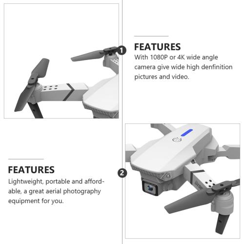 CIYODO Dual Camera Foldable Drone for Aerial Photography Lightweight Portable Quadcopter Cameras Easy Transmission Rolling Function