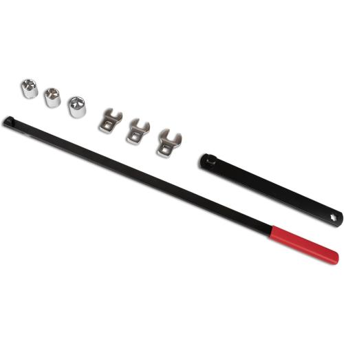 8PCS Serpentine Belt Tool Kit, Belt Tensioner Wrench Set 3/8 & 1/2 Drive for Automotive Engine Maintenance
