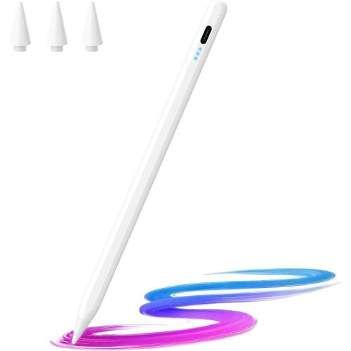 JAMJAKE Stylus Pen for iPad 2018-2025, 10 Mins Fast Charge with Tilt Sensitivity & Palm Rejection, Compatible with Apple iPad 6-11 Gen, iPad Air 3/4/5/M2/M3, iPad mini 5/6, iPad Pro 11/12.9/M4