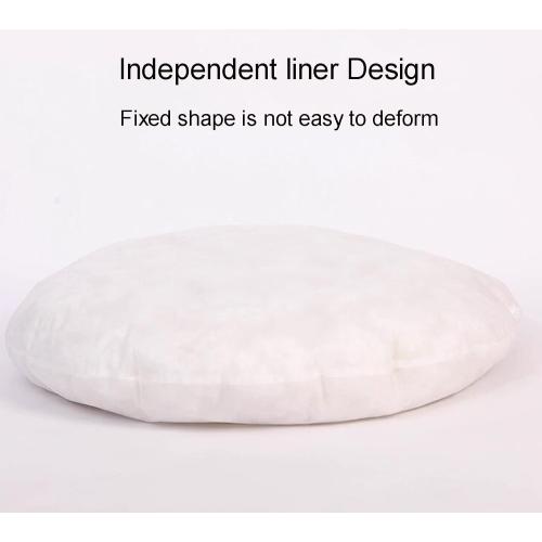 ZTGL 105-125 cm Round Swing Chair Cushion Replacement Egg Chair Cushion Thick Large Hanging Hammock Chair Seat Cushion with Adjustable Pillow, Washable Papasan Cushion,Gray,125x125 cm