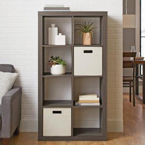 Color brown Better Homes and Garden 8-Cube Organizer