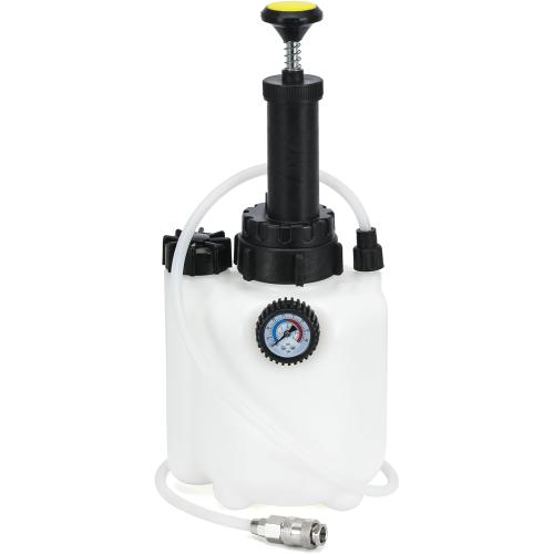 3L Manual Brake Bleeder Fluid Pump with 1L Brake Bleed Bottle and 4 Master Cylinder Adapters,Professional Brake Bleeder Kit Suitable for Most Brake Mast Cylinder Reservoirs
