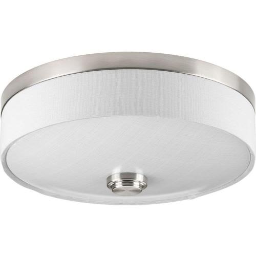 Progress Lighting 1-Light 10 LED Flush Mount, Weaver LED Collection, Indoor, P3610-0930K9, Brushed Nickel