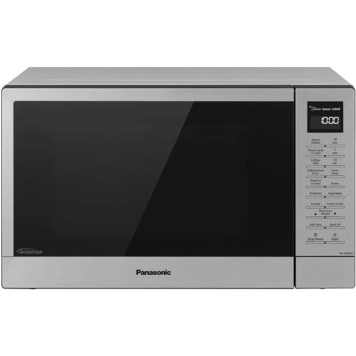 Panasonic NN-SN68KS Compact Microwave Oven with 1200W Power, Sensor Cooking, Popcorn Button, Quick 30Sec & Turbo Defrost, 1.2 cu.ft, Stainless Steel