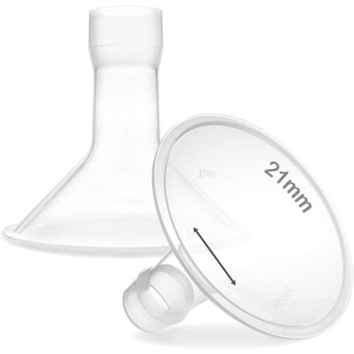 Nenesupply 21mm Flange Breastshield Compatible with Lansinoh Pump Parts and Breastpumps. Replacement to Lansinoh Flange 21mm Breastshield. Work with SignaturePro SmartPump Manual