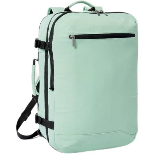 Large Travel Backpack, Mint Green, Carry-On Bag with Top Handle and Front Zip Pocket 35 L
