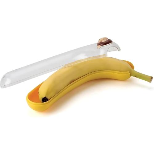 Joie Monkey Banana Pod Storage Container, Durable Holder for Kids Lunch Boxes and Backpacks, Keeps Food Fresh and Safe On-the-Go, Cute Kitchen Gadget, BPA Free, Dishwasher Safe
