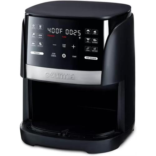 Gourmias 6 Qt Digital Window Air Fryer With 12 Presets, Guided Cooking, Touch Controls & Viewing Window – Oil-Free Frying, Easy Clean, Black ‼️has stains and possible missing items‼️