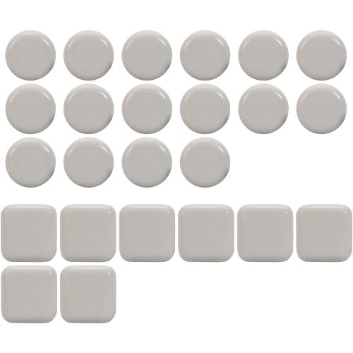 24PCS Stick Furniture Sliders – 1 Inch Sliders for Furniture On Carpet, Furniture Sliders for Hardwood Floors, Carpet & Tile, Beige Moving Sliders, Furniture Movers(16 Round   8 Square)