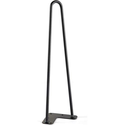 TE DEUM 16 Satin Black Hairpin Coffee Table Legs(Set of 4), Metal Heavy Duty Sturdy Sharp Looking Modern Table Legs …