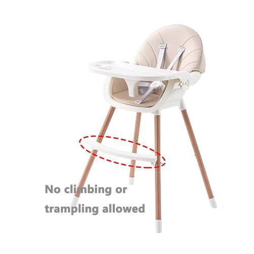 Color White PandaEar 3-in-1 High Chairs for Babies Toddlers, Convertible Infant Highchair with Removable Tray & Safety Harness Adjustable Legs