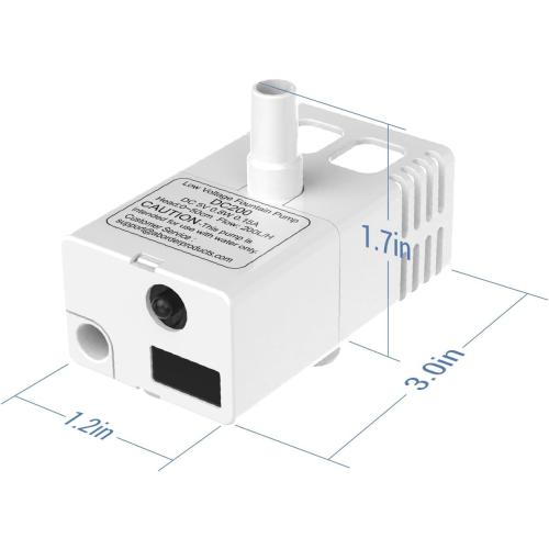Veken Upgraded Replacement Pump for 50oz and 95oz Pet Fountain Cat Water Fountain Dog Water Dispenser Ultra Quiet Long Lifespan Water Pump, USB Cable, LED Lights