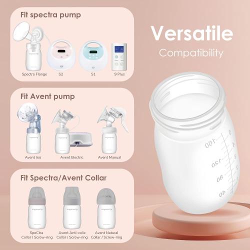 Maymom Pump Part Compatible with Spectra S2 S1 9 Plus Breastpump Not Original Spectra Replacement Pump Part 24mm Flange Bottle Duckbill Valve