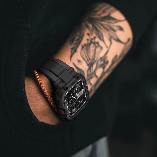 amBand M1 Sport Case Band for Apple Watch Ultra 3/2/1 & SE 3/2/1 & Series 11 10 9 8 7 6 5 4 3 49mm 46mm 45mm 44mm 42mm 41mm 40mm 38mm, Shockproof & Scratch Resistant Rugged Bumper for Men
