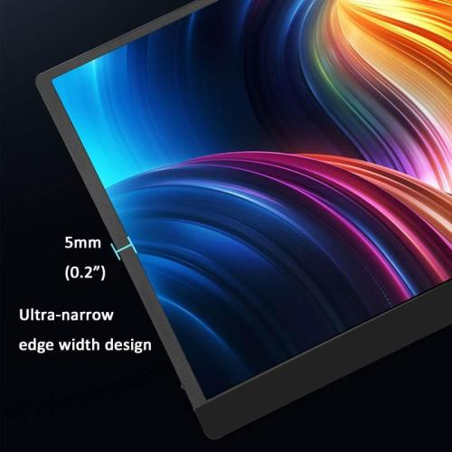 15.6inch FHD 1080P Portable Monitor with Cover and Speakers HDMI Gaming Ultra-Slim IPS External Screen for PC Phone Mac Laptop Display Game Xbox PS4/5 Switch