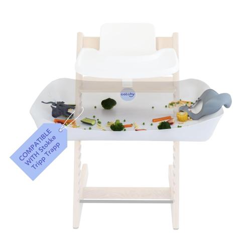 Catchy - The Food and Mess Catcher for the Stokke Tripp Trapp - Catchy Food Catching Accessory for Highchairs - Baby & Toddler Food Mat - High Chair Food Catcher - High Chair Accessories