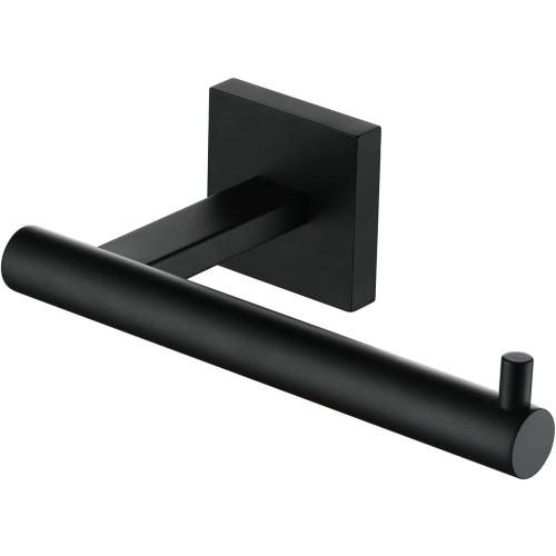 KOKOSIRI Toilet Paper Holder for Bathroom Toilet Roll Holder Hold Mega Rolls Matte Black Stainless Steel B2005BK