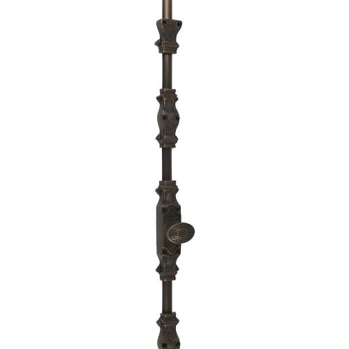 A29 Hardware 6 Feet Solid Brass Corinthian Style Window Cremone Bolt, Antique Brass Finish