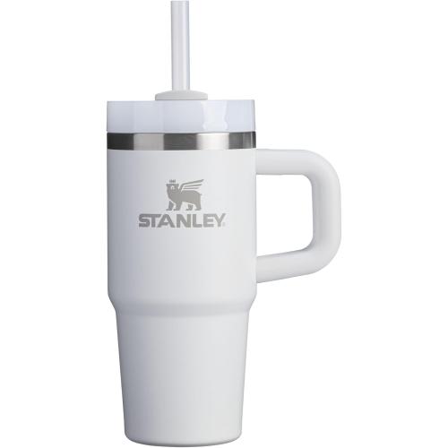 HAS GOLD DOTS Stanley Quencher H2.0 Tumbler with Handle and Straw 14 oz | Flowstate 3-Position Lid | Cup Holder Compatible for Travel | Insulated Stainless Steel Cup | BPA-Free | Frost