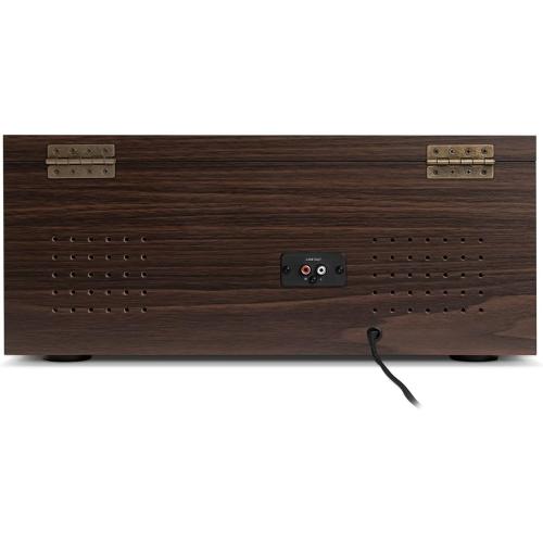 Victrola Empire Signature 7-in-1 Wood Mid Century Modern Bluetooth Record Player