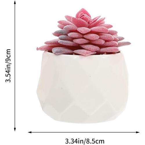 Artificial Succulents Bonsai Set 4pcs, Realistic Fake Succulent Plant Pots, Vivid Desktop Potted Plants Décor for Home Office Decoration