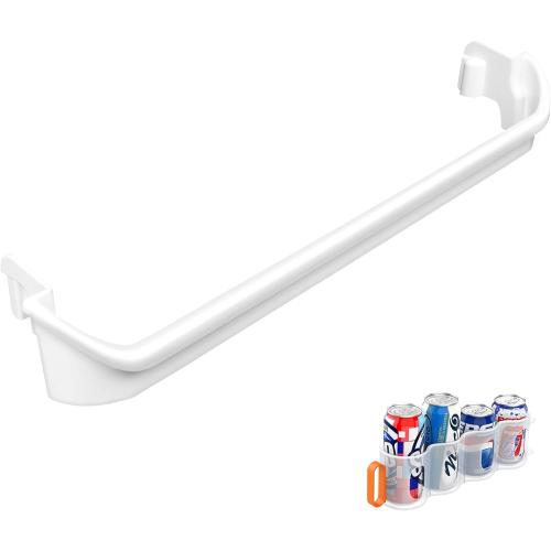UPGRADED 240535101 Refrigerator Door Rack Replacement Retainer Bar Compatible with Frigidaire Kenmore Refrigerator Door Shelf Replacement Parts AP3214801, AH735091, FRT15HB3JW3, FFTR1513LW0 Door Rack