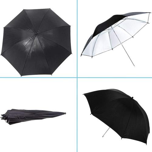 Photography Umbrella Lighting 4 Pack Kit, 33/84cm Soft White Translucent and Reflective Umbrella for Photo and Video Studio Shooting