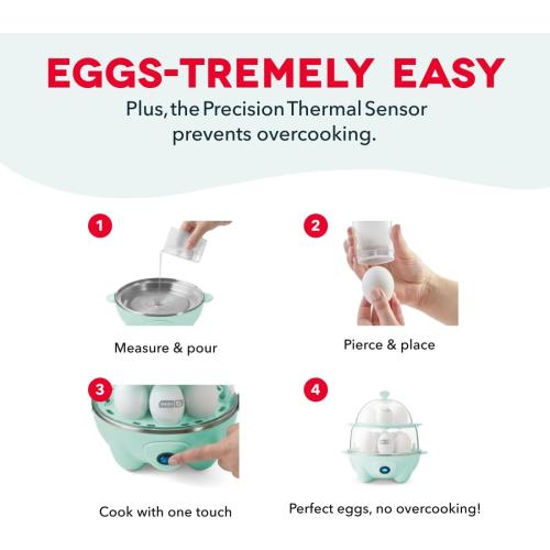 Dash Deluxe Egg Cooker - Boiler, Poacher & Steamer - Includes Measuring & Recipe Guide - Dishwasher Safe - Holds 12 Eggs, Black‼️light dirt and incomplete‼️