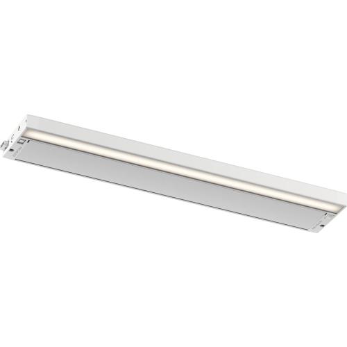 Kichler 6U Series 22 120V LED Under Cabinet Light in White, 2700K, (22 L x 4.25 W x 1 H), 6UCSK22WHT