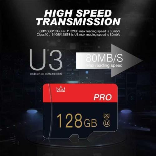 2 Pack Micro Memory Card 128GB Class 10 with Adapter High Speed Memory Card for Tablet,Drone