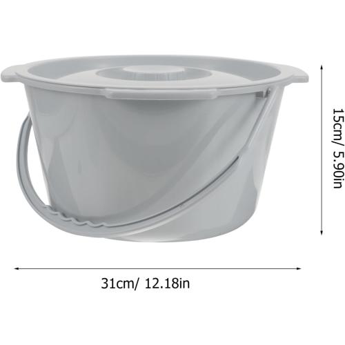Portable Elderly Spittoon Chamber Pot Handle Thickened Adult Night Urinal Home Hospital Travel Ideal Women Pregnant Disabled Adults Easy Clean Urine Bottle Lid
