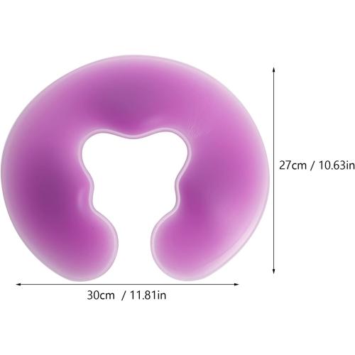 Massage Face Cradle Cushion, U Shaped Headrest Face Down Prone Position Cushion Pillow for Massage Tables Neck Head Rest Pad for Beauty Spa