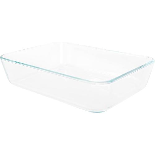 Pyrex 7210  Glass Dish & 7210-PC Loring Pink Lid (2-Pack) - Made in USA