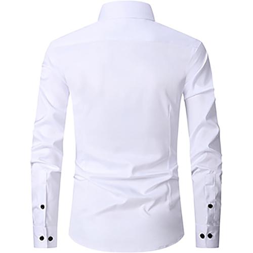 Soze L...SoptoToxodo Mens Shirt Classic Commuting Dress Plain Clothes for Business Commercial